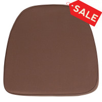 Flash Furniture BH-BRN-GG Foam Brown Fabric Chiavari Chair Cushion